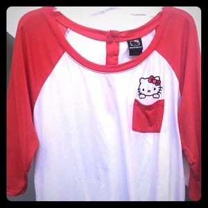 Hello Kitty 3/4 sleeve shirt